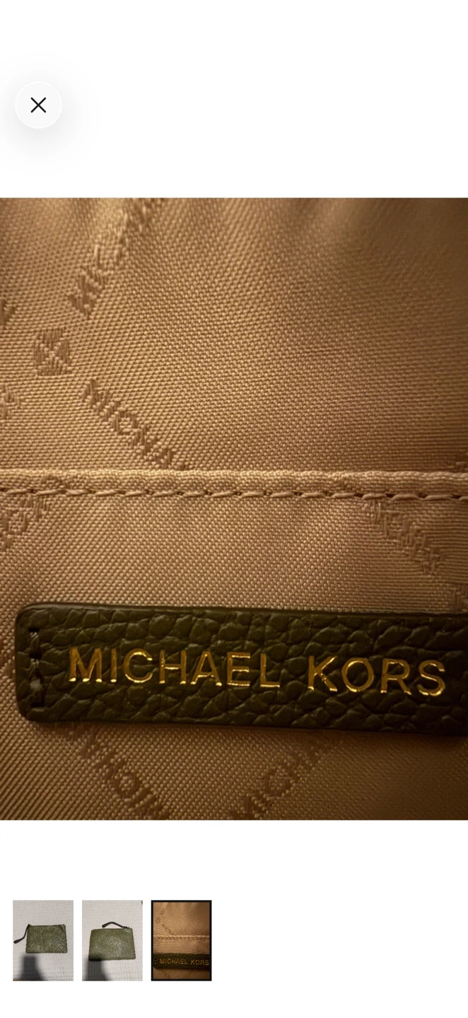 Michael Kors Studded Olive Wristlet - photo 3