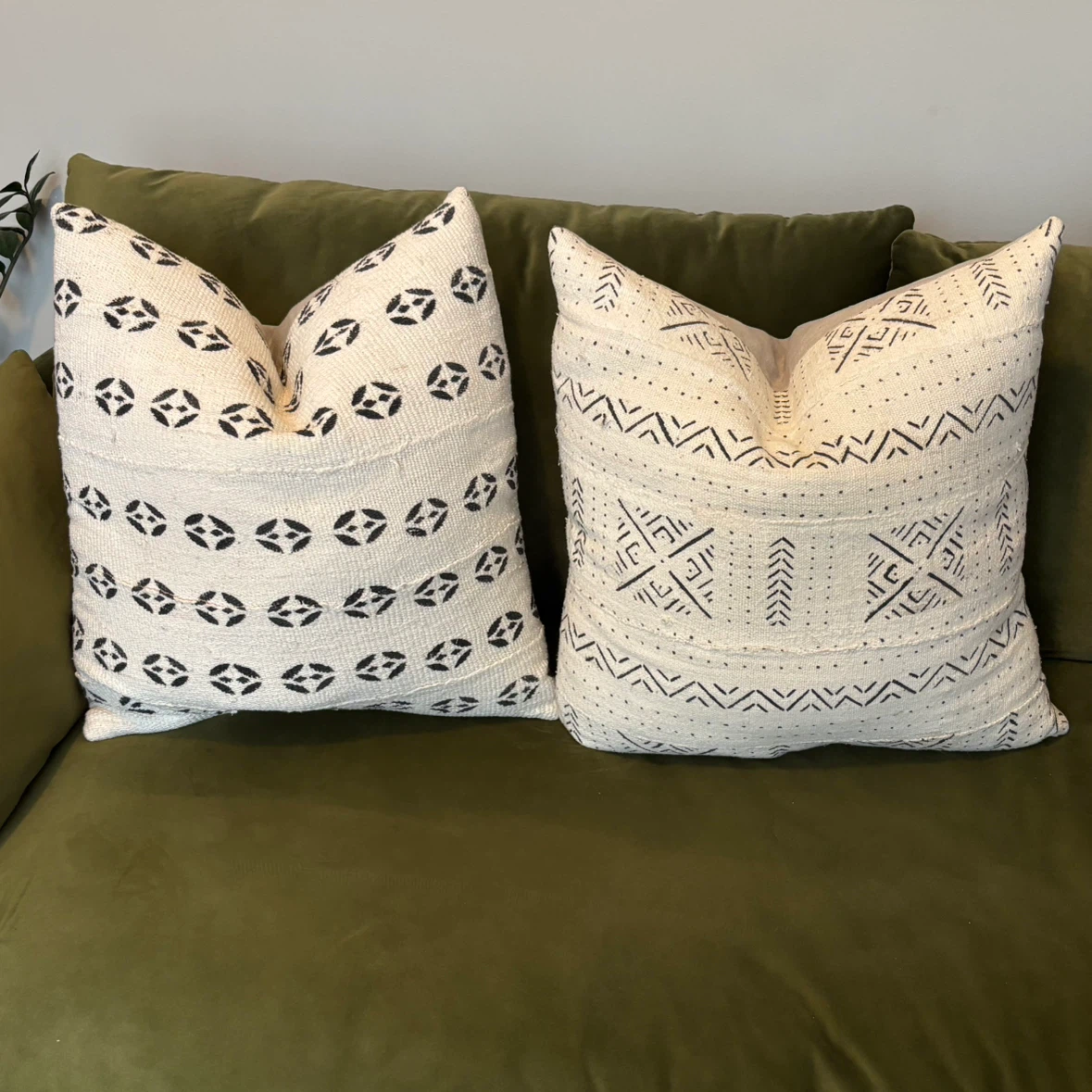 Set of 2 Mud Cloth Throw Pillows - photo 3
