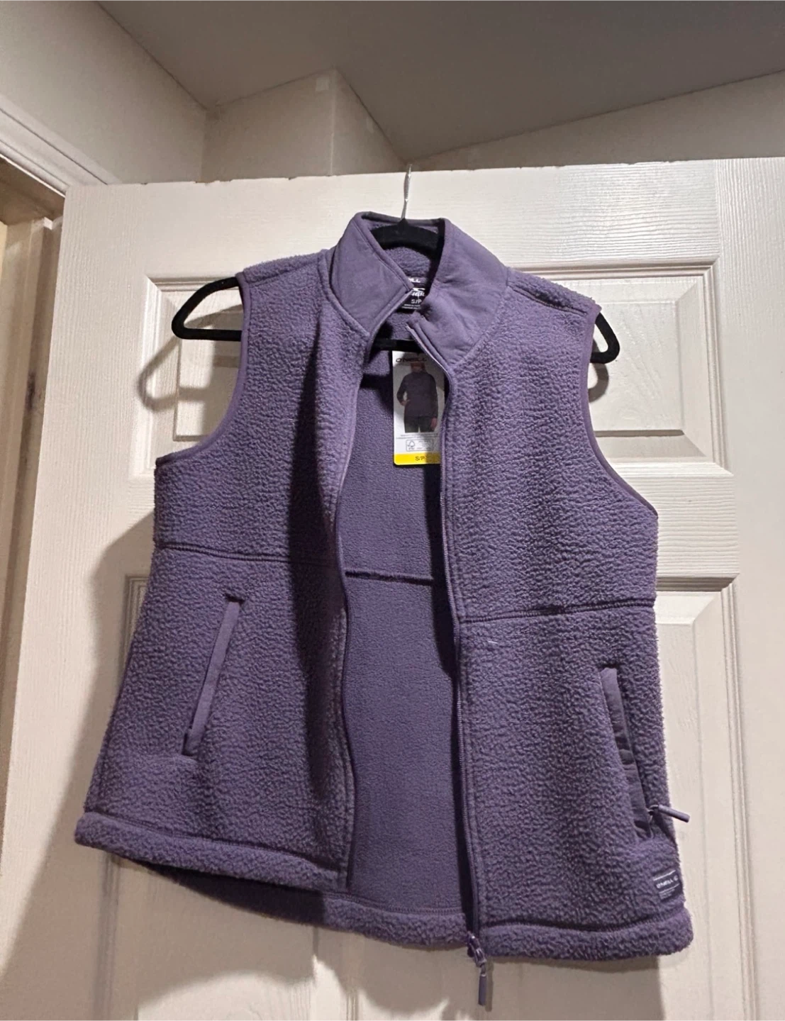 O’Neill Purple Fleece Zip-Up Vest Size Small NWT - photo 2