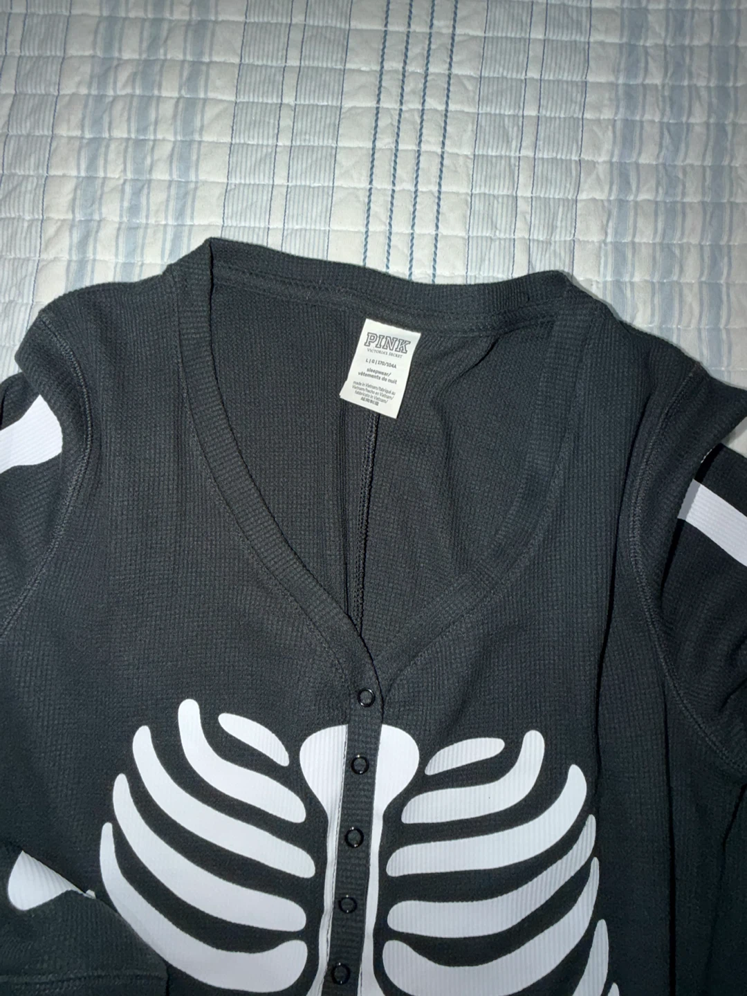Victoria's Secret Pink Skeleton Onesie - photo 3