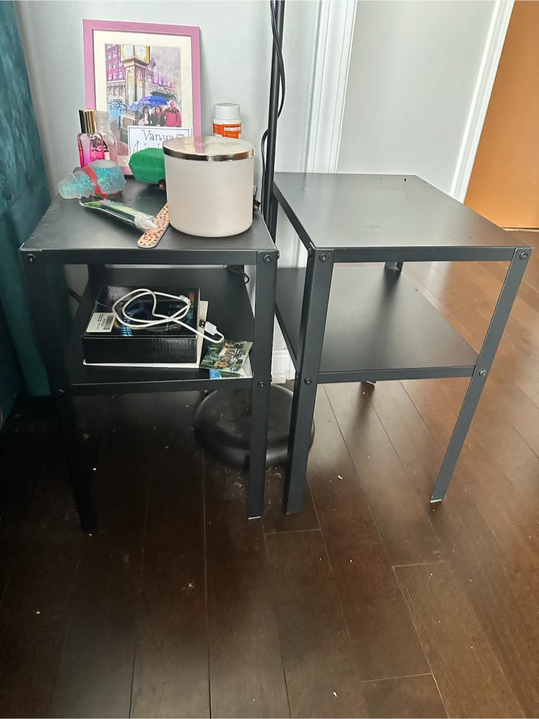 Two IKEA Knarrevik Nightstands