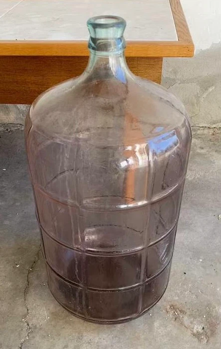 Vintage 5-Gallon Glass (CRISA Mexico) – Rare Sun-Purpled & Clear