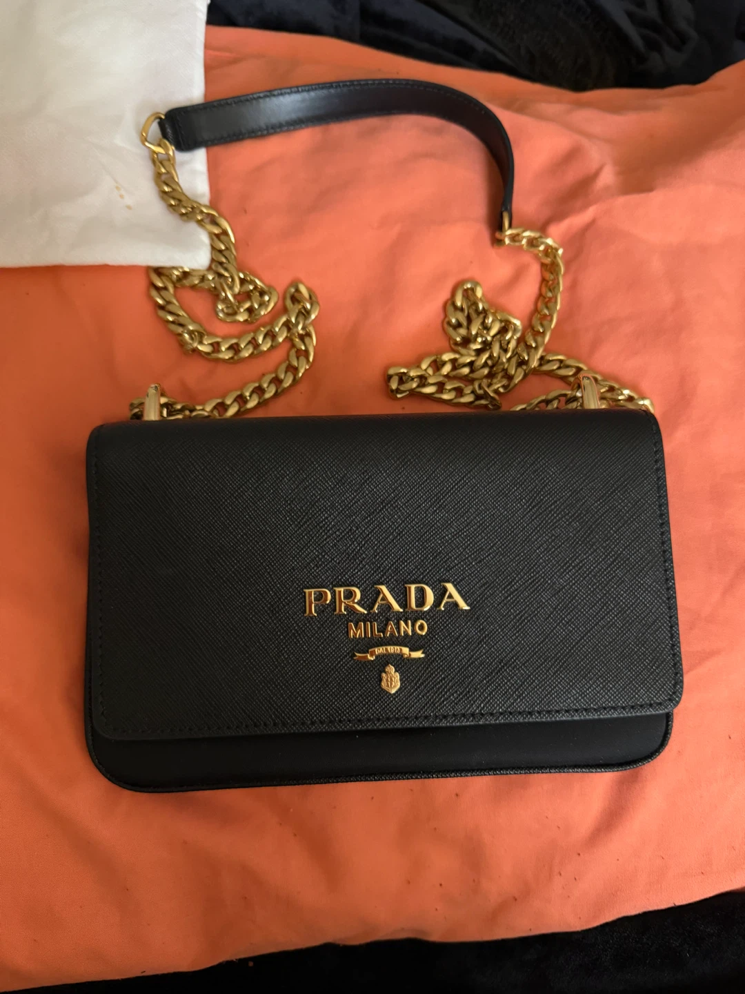 Prada Saffiano Leather Shoulder Bag