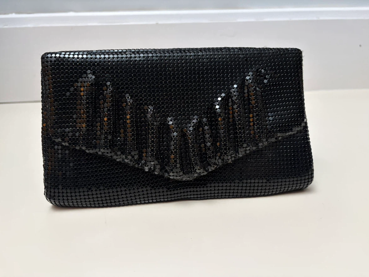 Black Mesh Evening Clutch Bag - photo 2