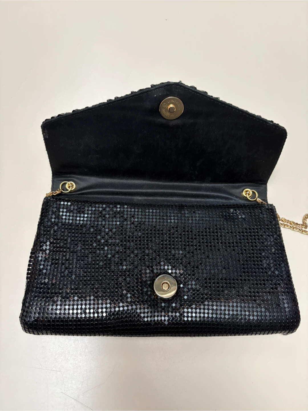 Black Mesh Evening Clutch Bag - photo 5