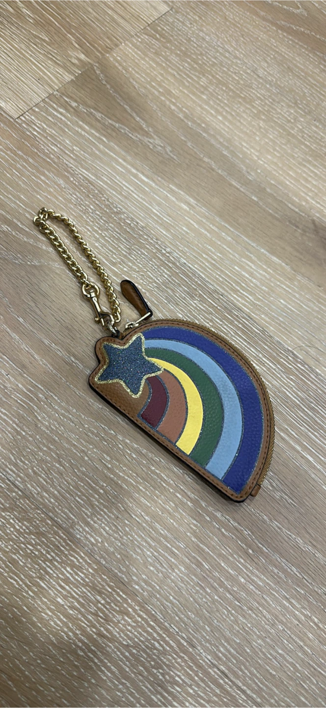 Coach Rainbow Star Coin Case
