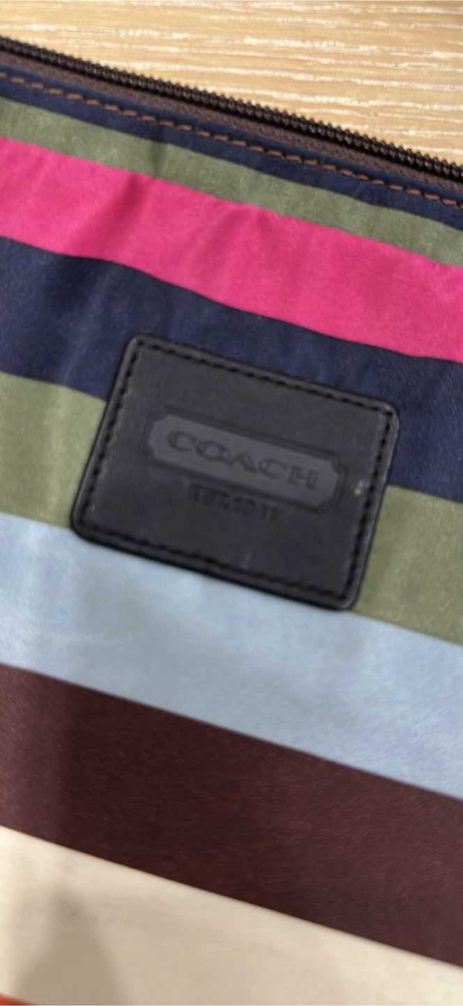 Coach Multi-Coloured Striped Laptop Sleeve - photo 2