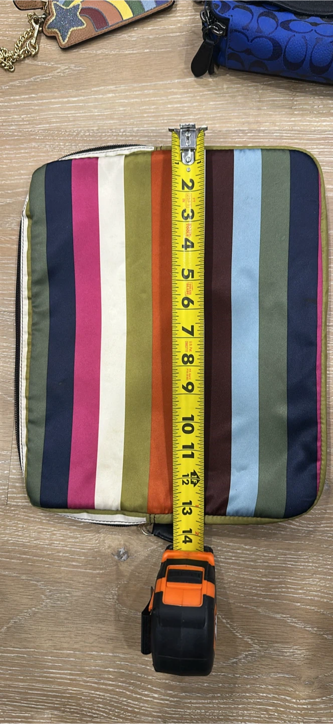 Coach Multi-Coloured Striped Laptop Sleeve - photo 4