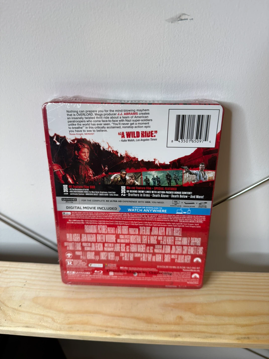 Overlord 4k Blu-ray Steelbook Edition Movie - photo 2