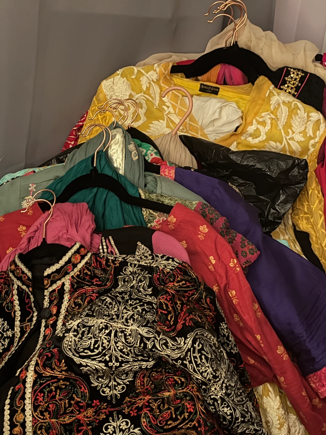 Several 3 pc Pakistani outfits