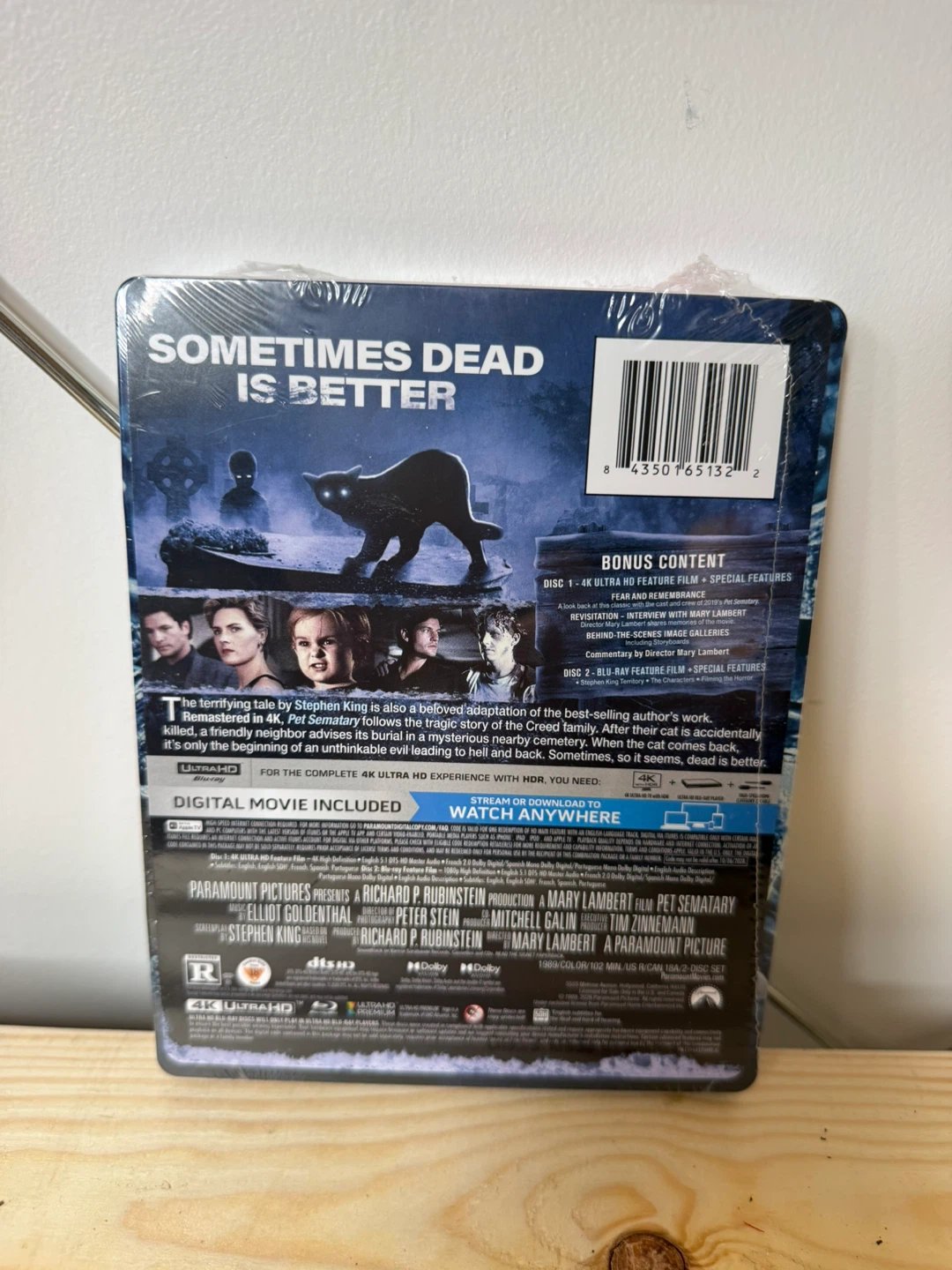 Pet Sematary Steelbook 4K UHD Blu-Ray Digital Copy - photo 2