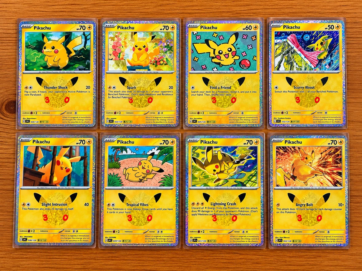 WTT/WTS: Pikachu 30th Anniversary Celebration x 8