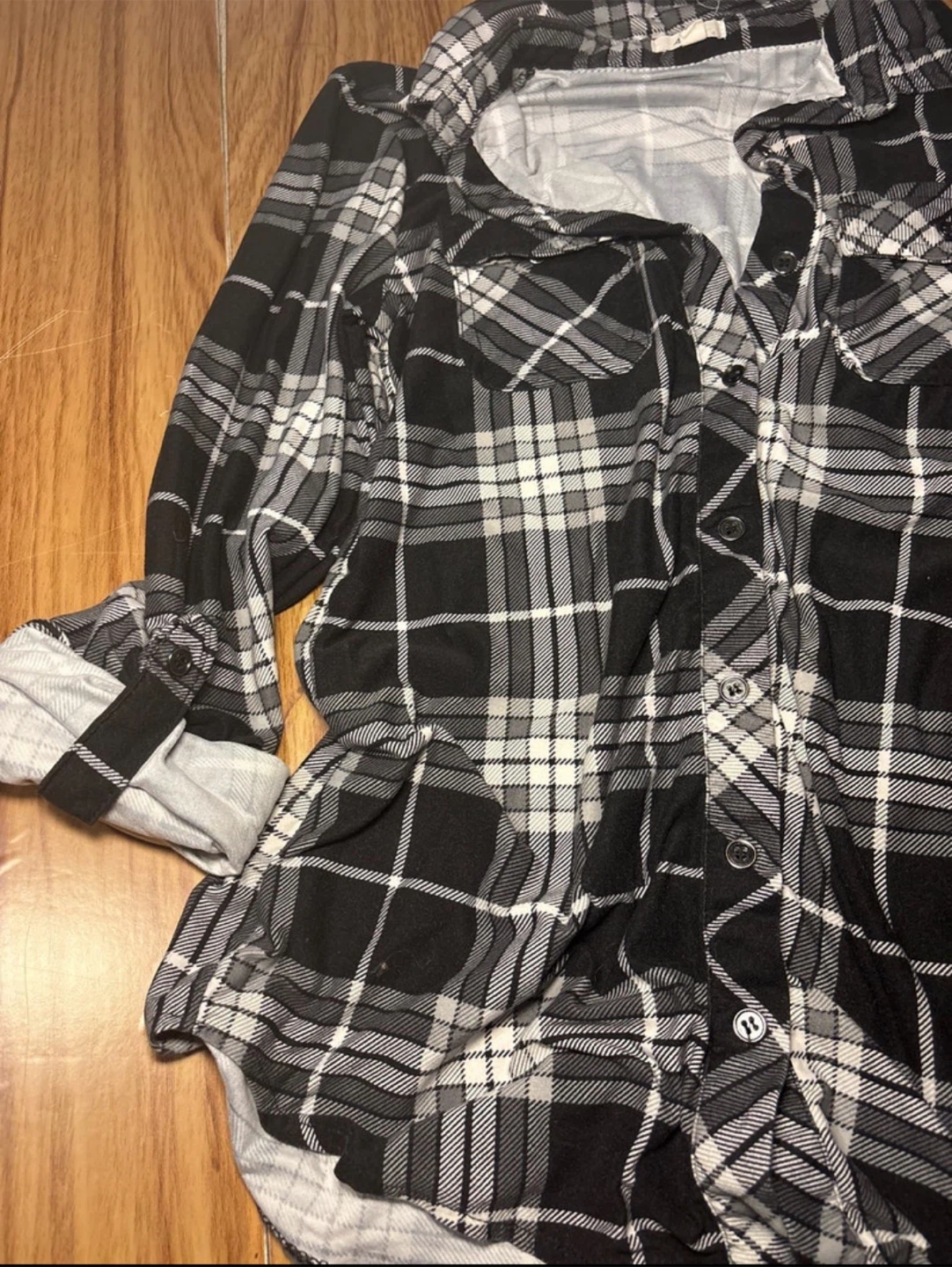Ardene Plaid Shirt szS - photo 4