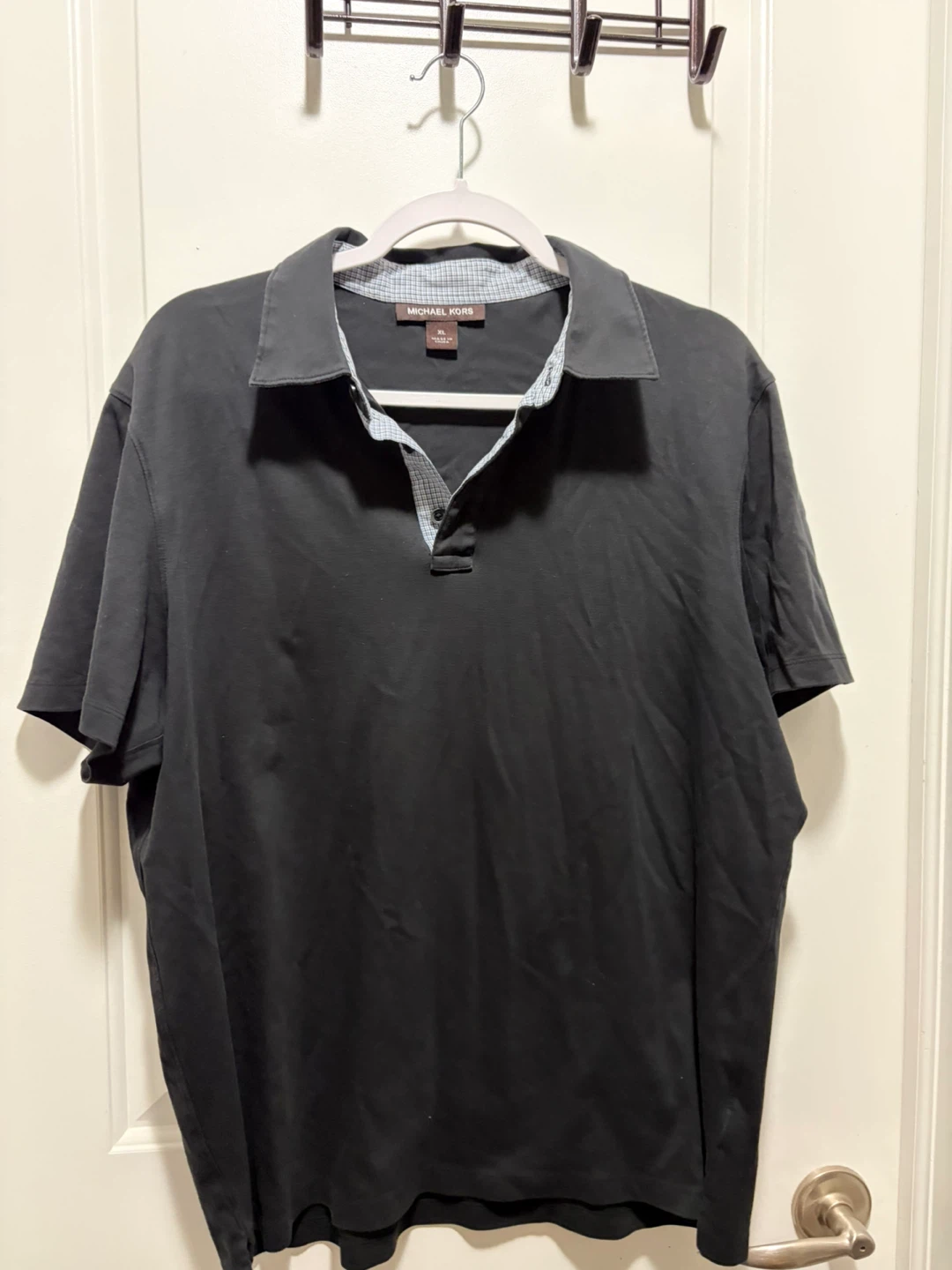 Michael Kors Black Polo Shirt XL
