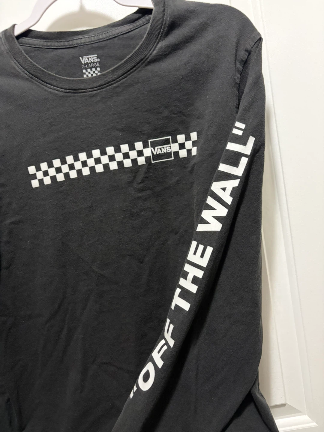 Vans Off The Wall Black Long Sleeve T-Shirt - photo 3