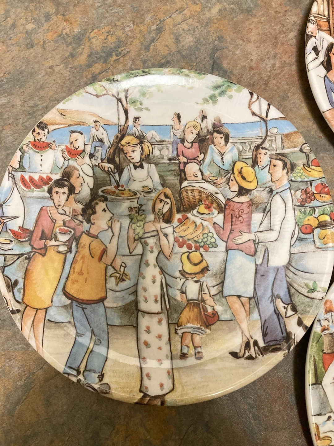 Set of 4 decorative ceramic plates - photo 3