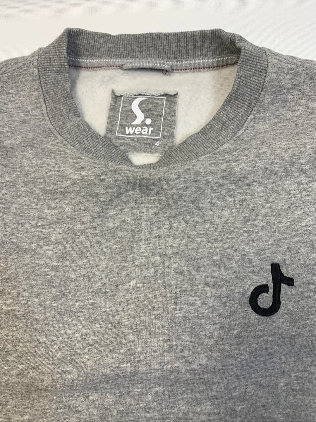 S. Wear Gray Crewneck Sweatshirt with Tik-Tok Logo - photo 2