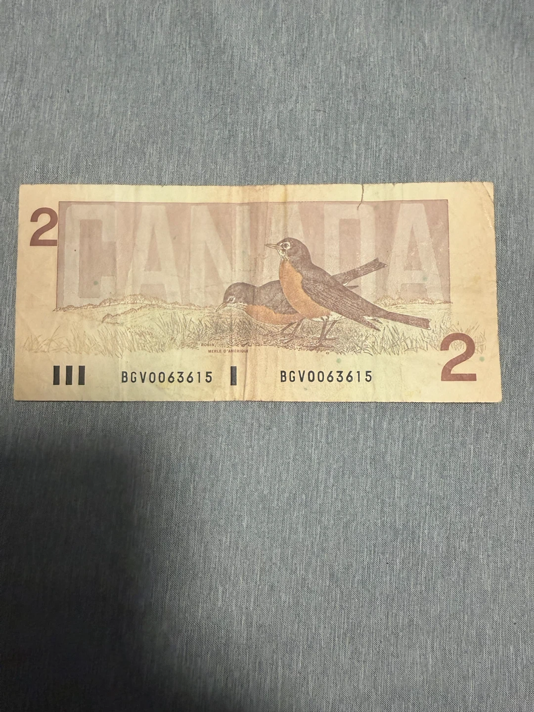 Vintage 1986 Canadian Two Dollar Bill - photo 2