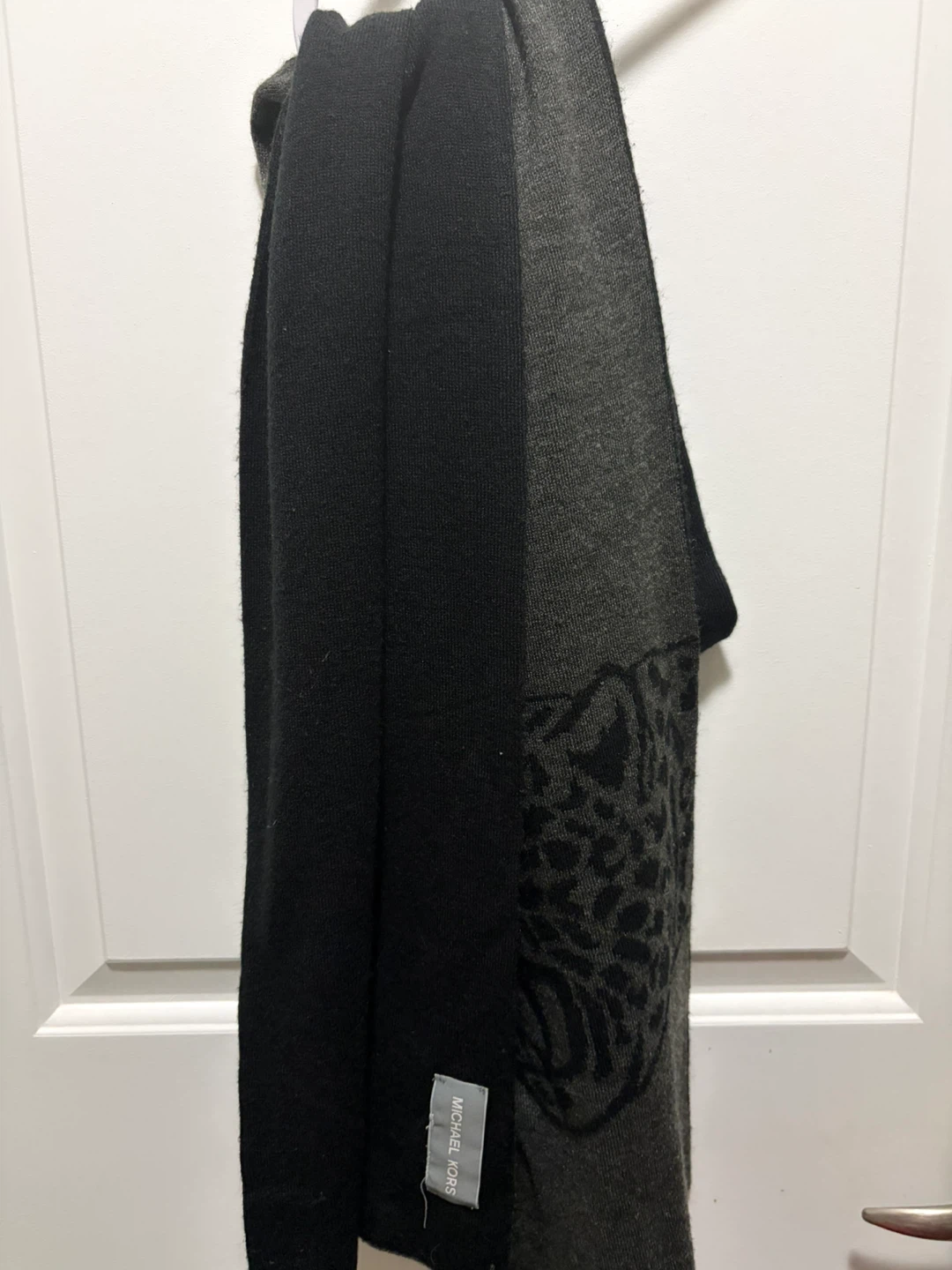Michael Kors Leopard Pattern Scarf