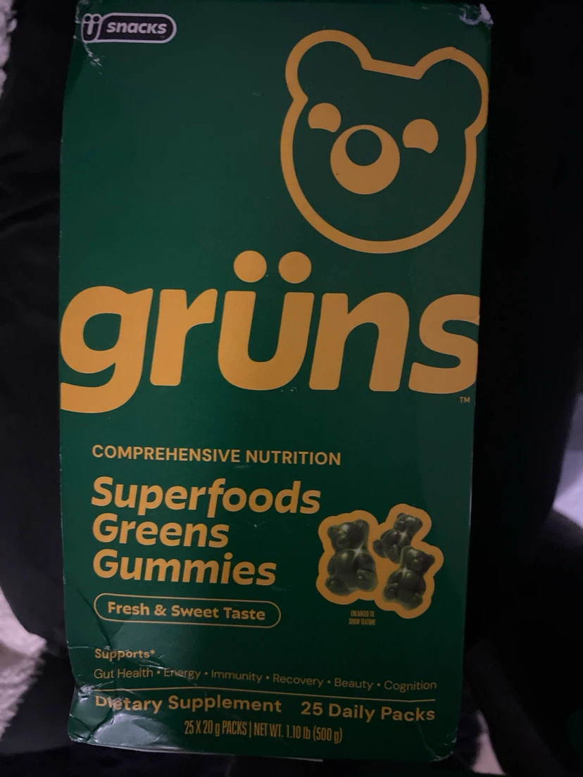 Grüns Superfoods Greens Gummies 25 Daily Packs