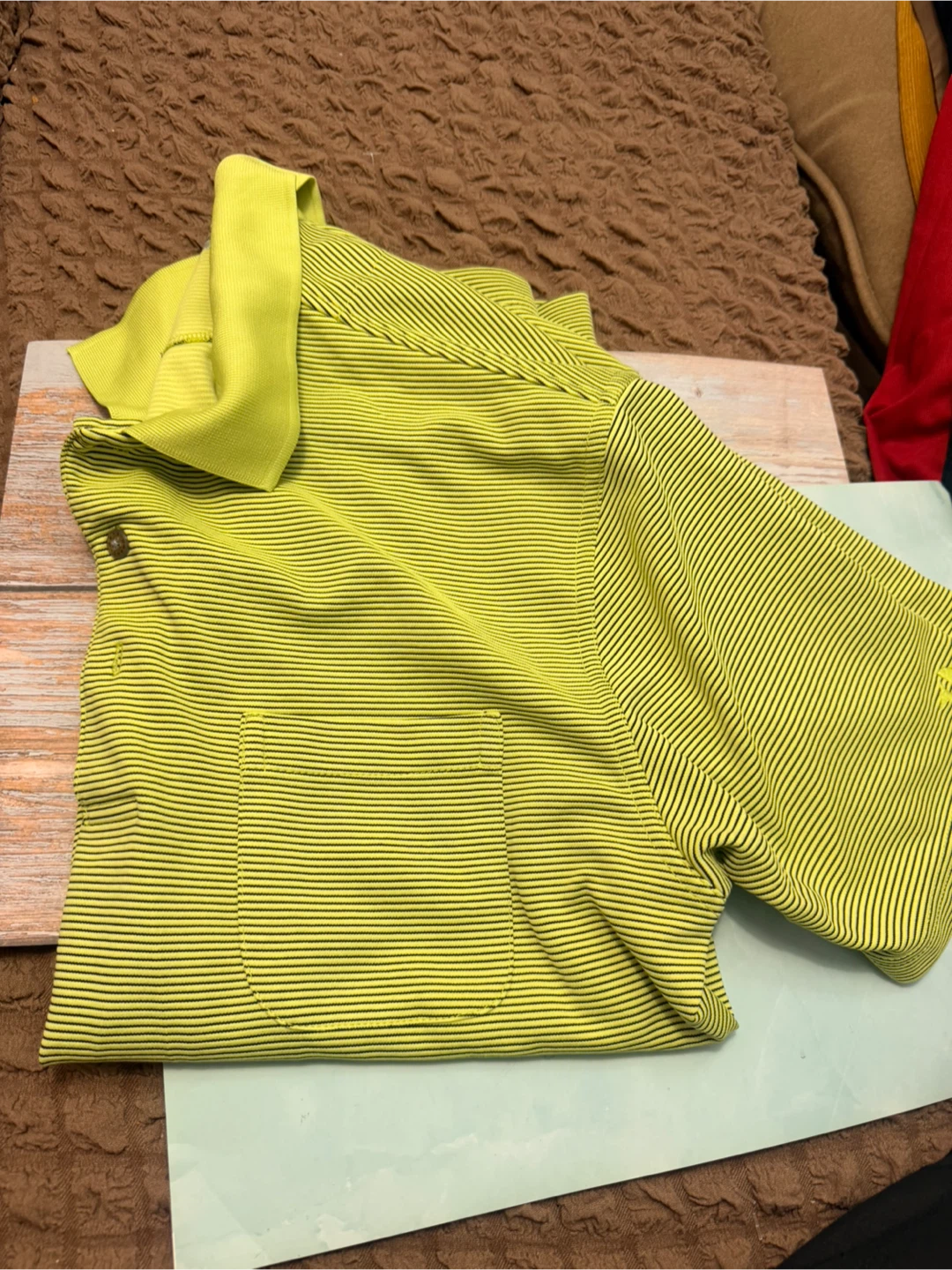 Grand Slam Short Sleeve Striped Polo Shirt - photo 3