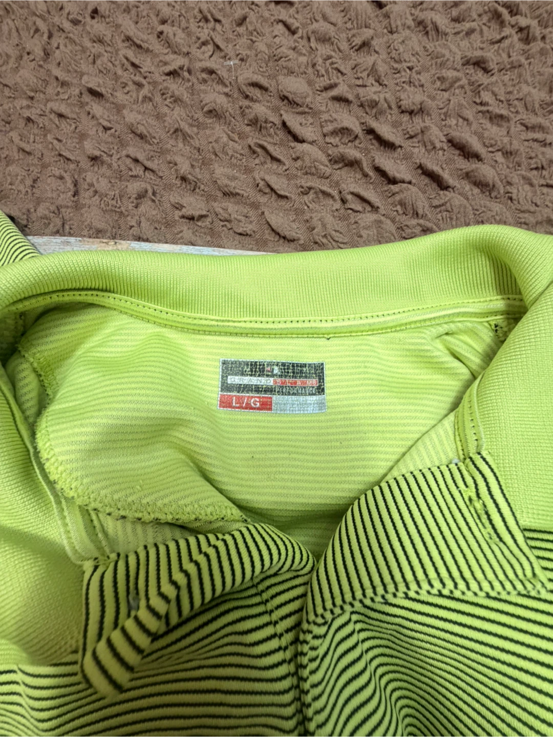 Grand Slam Short Sleeve Striped Polo Shirt - photo 4