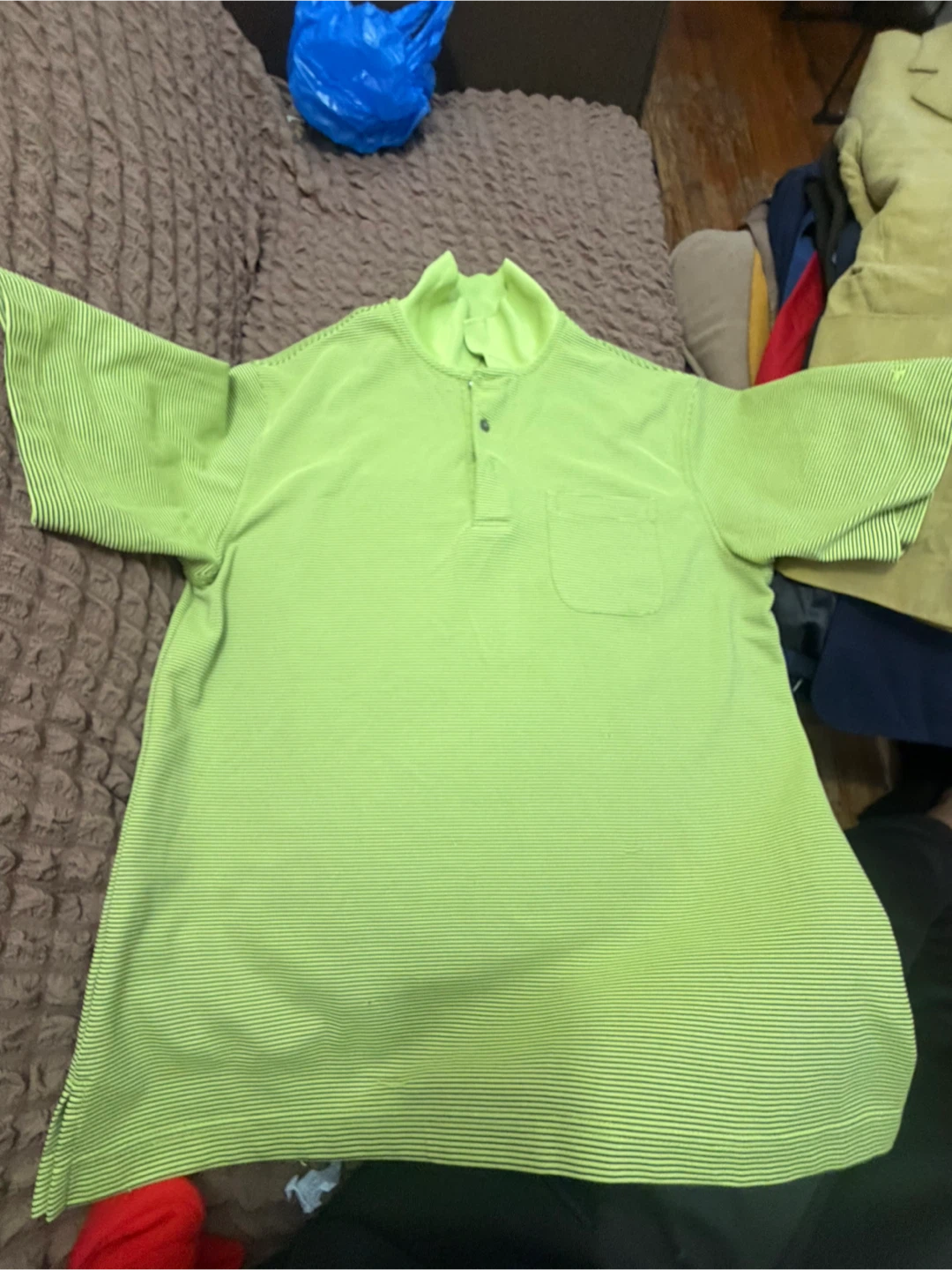Grand Slam Short Sleeve Striped Polo Shirt - photo 5