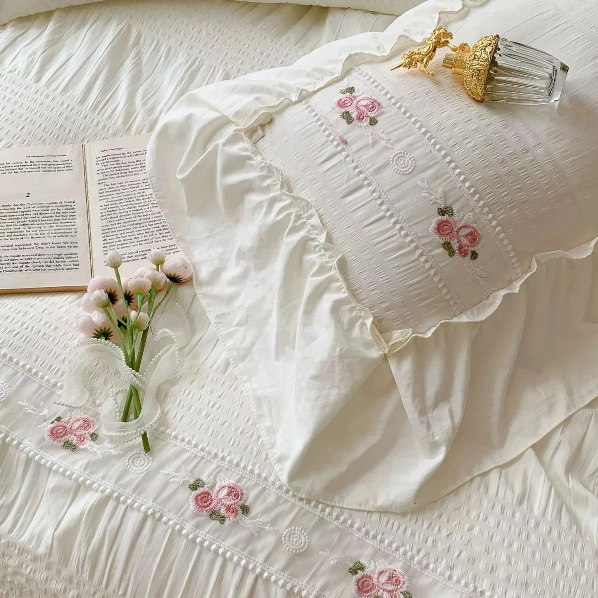 Korean Lace Quilt Set with Elegant Embroidery - photo 3