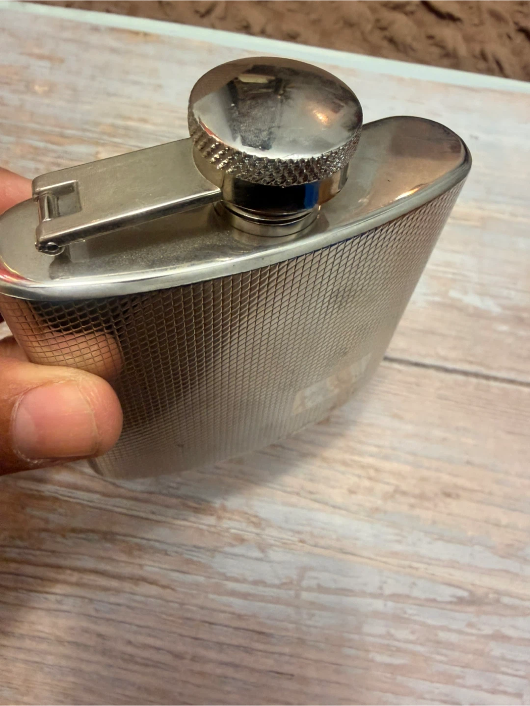 Engraved Stainless Steel Pocket Flask - photo 2