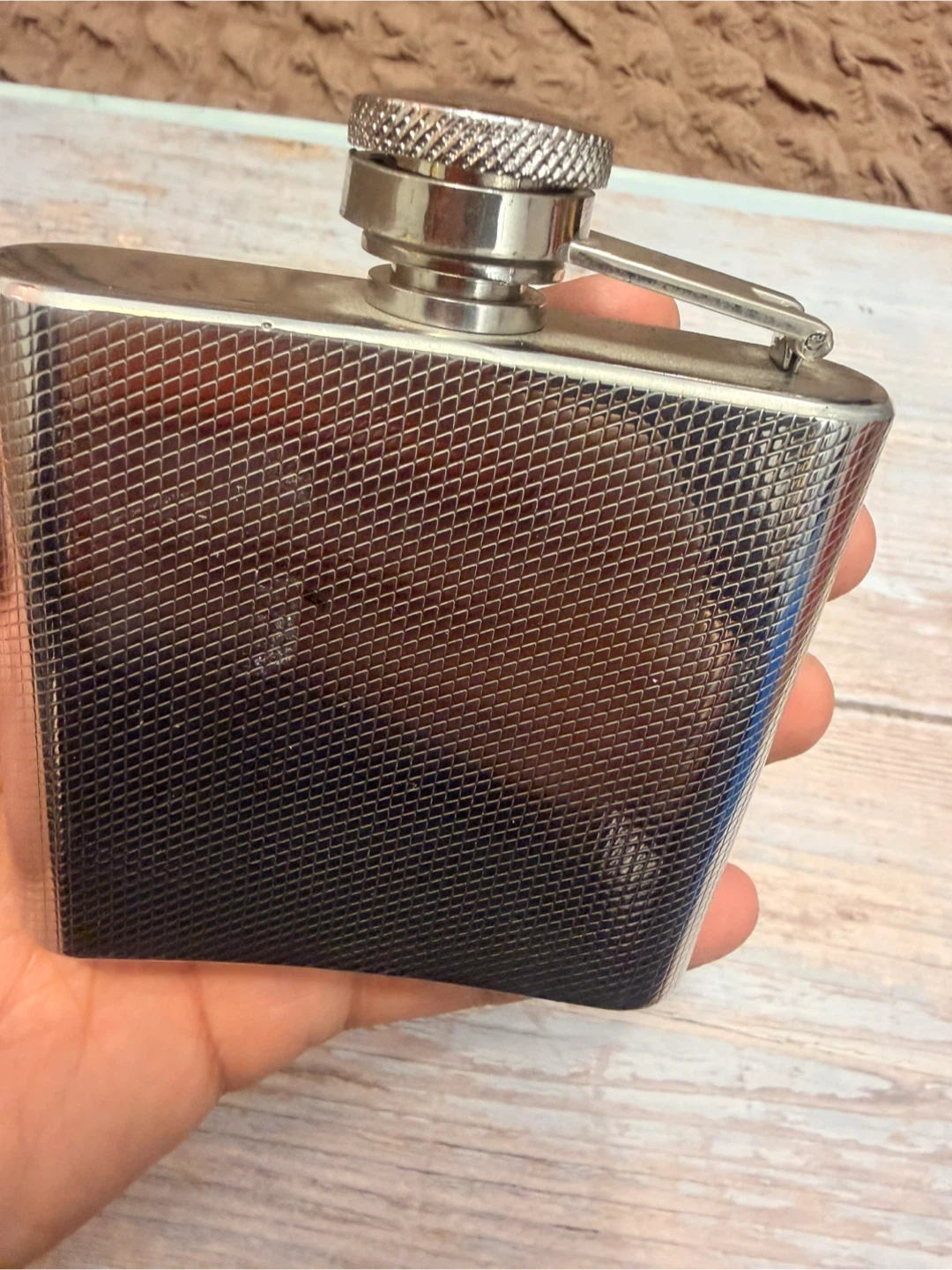 Engraved Stainless Steel Pocket Flask - photo 4