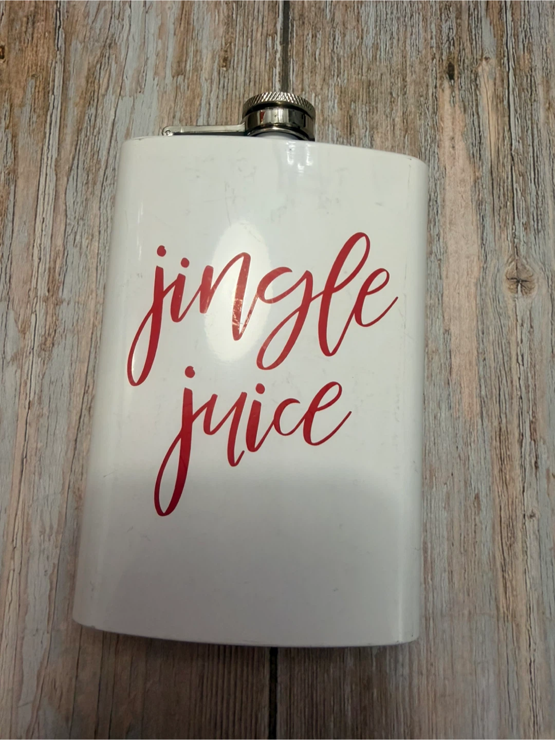 Jingle Juice White Stainless Steel Flask - photo 2