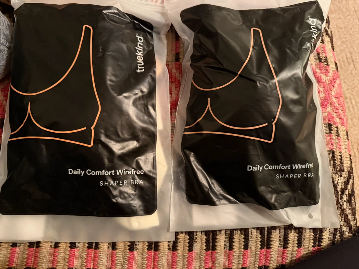 Two Truekind Daily Comfort Wirefree Shaper Bras