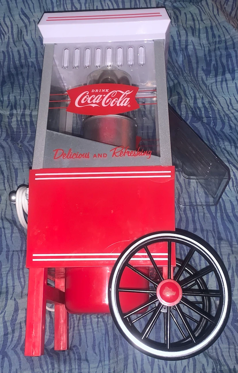 Nostalgia Coca-Cola Hot Air Popcorn Maker