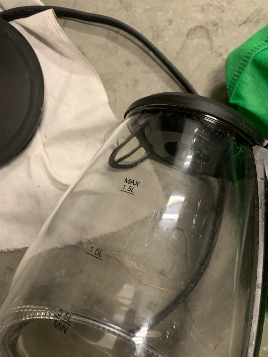 Electric cordless kettle glass 1.5 L saltiness - photo 5