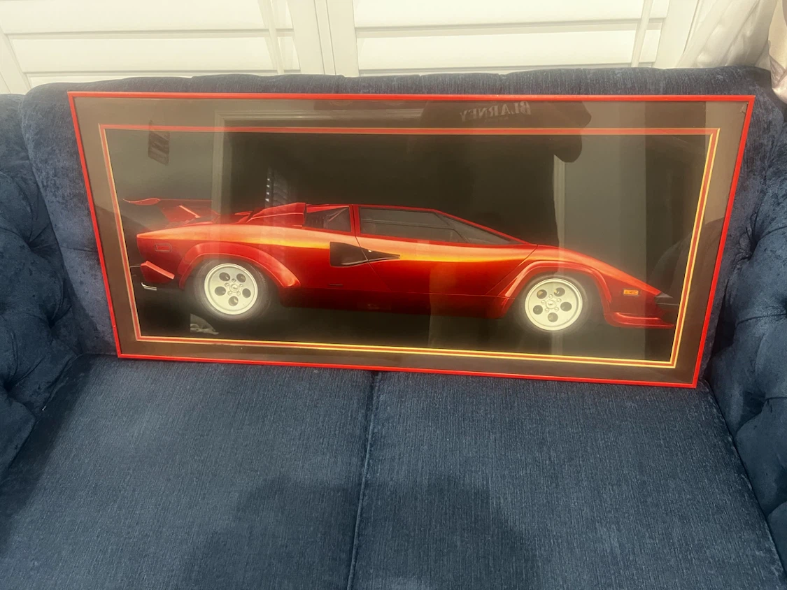 Framed Lamborghini Countach Poster - photo 2