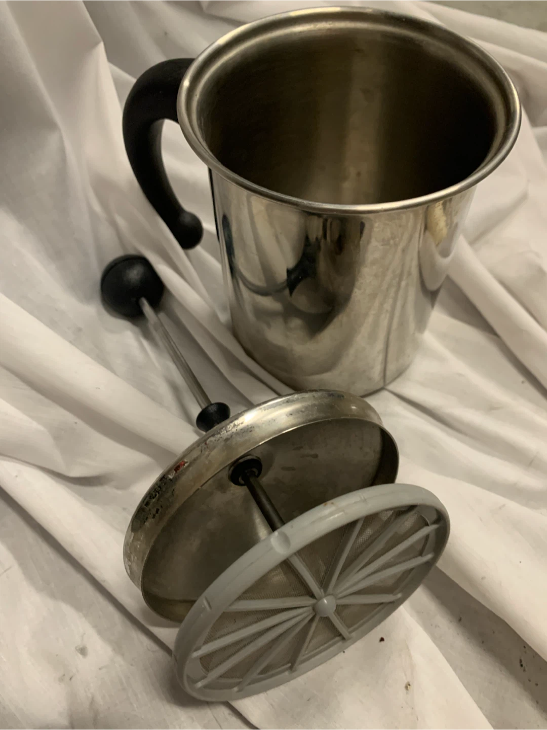 Cappuccino milk, froth, or stainless Italian