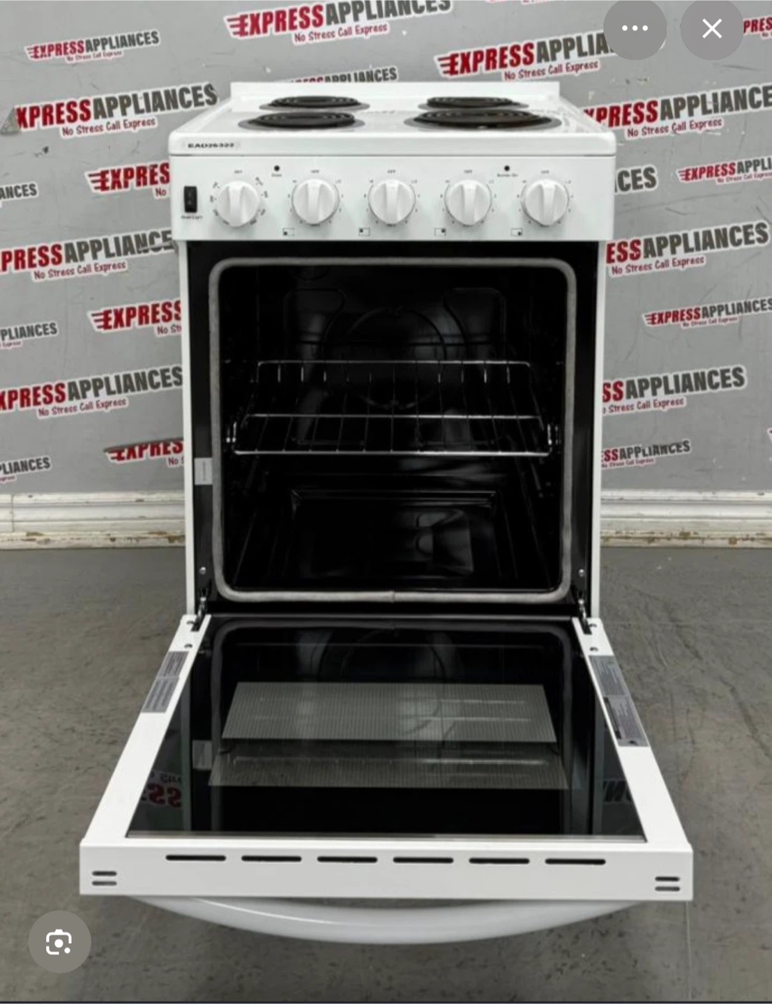 White Electric Stove