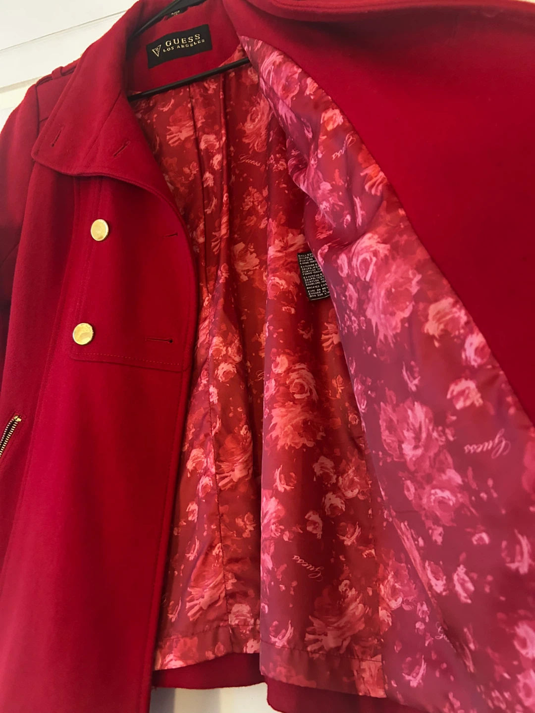Guess Los Angeles Red Wool Coat - photo 3
