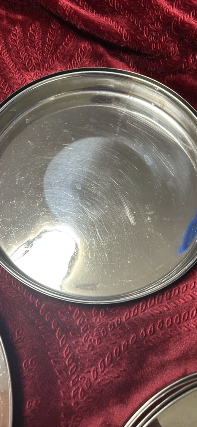 Set of Stainless Steel Thali Plates - photo 2