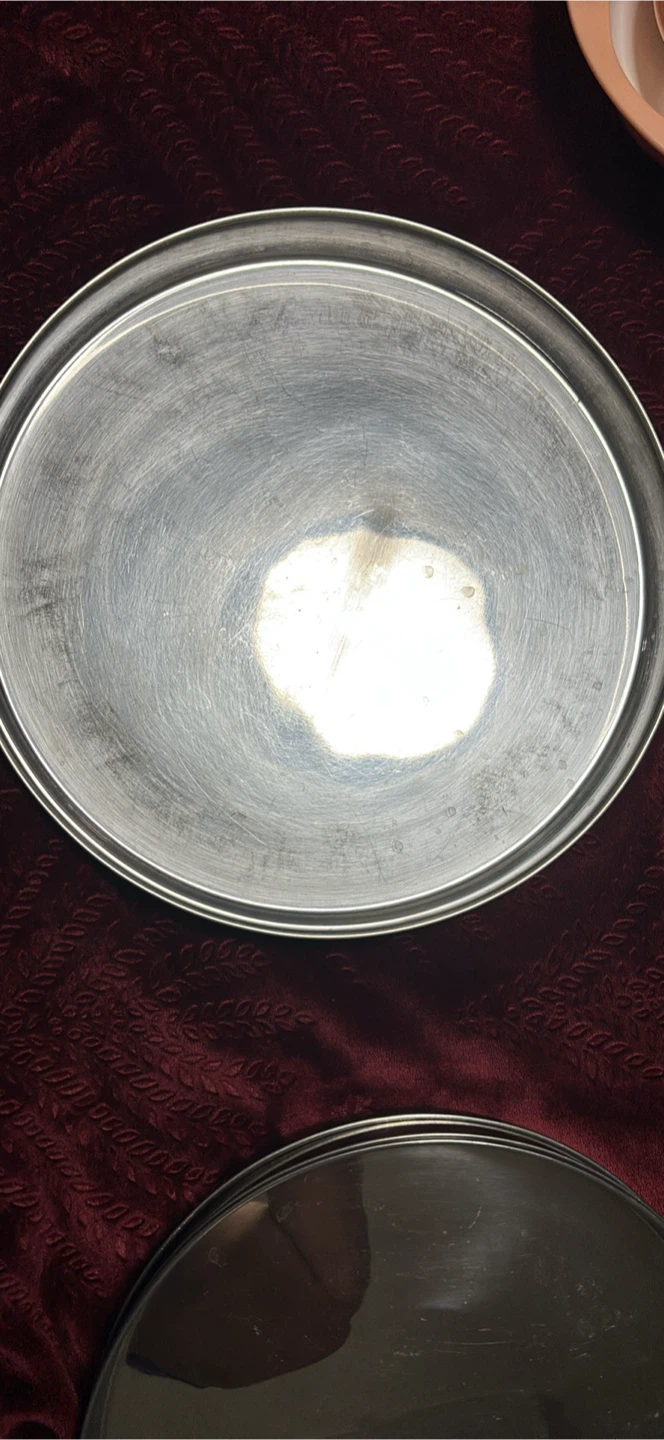Set of Stainless Steel Thali Plates - photo 4