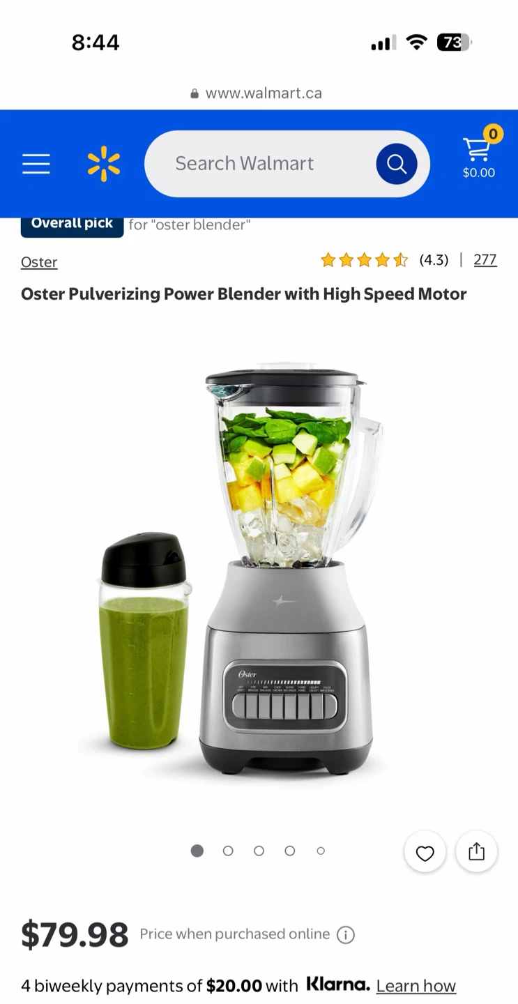 Oster 6-Cup Blender with Personal Jar