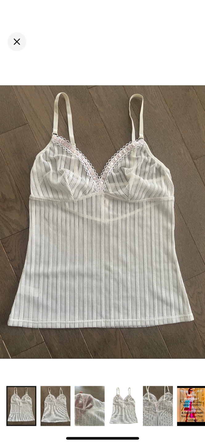 Victoria's Secret White Lace Cami