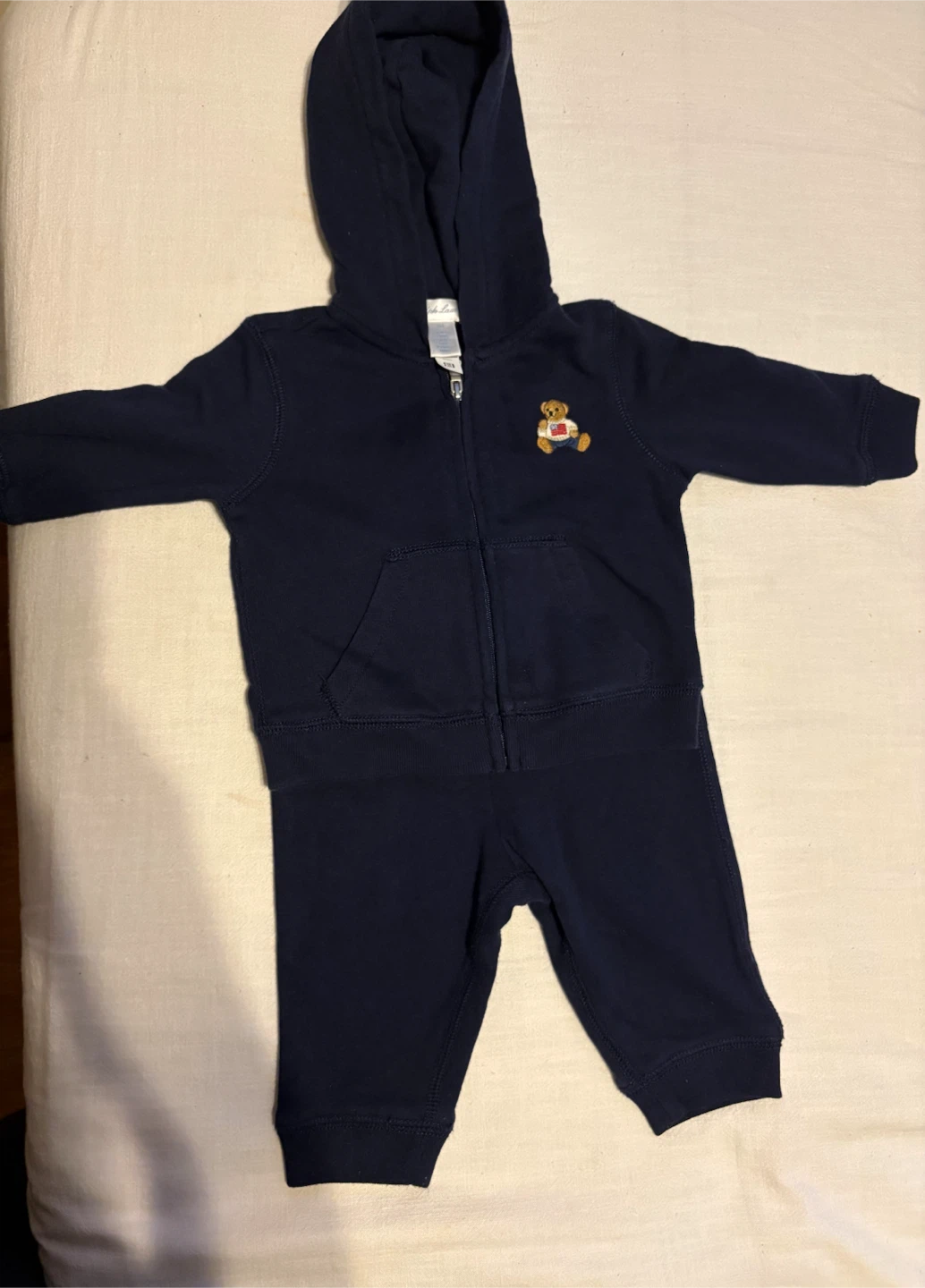 Ralph Lauren Baby Bear Hoodie and Pants Set