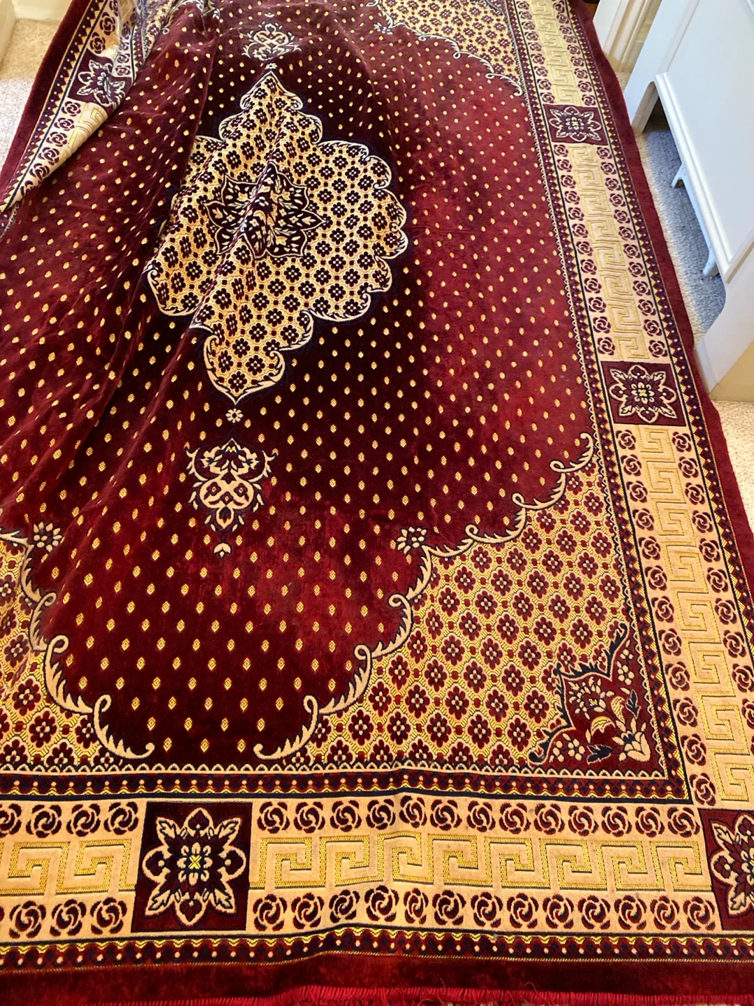 Red and Gold Turkish Area Rug - photo 2