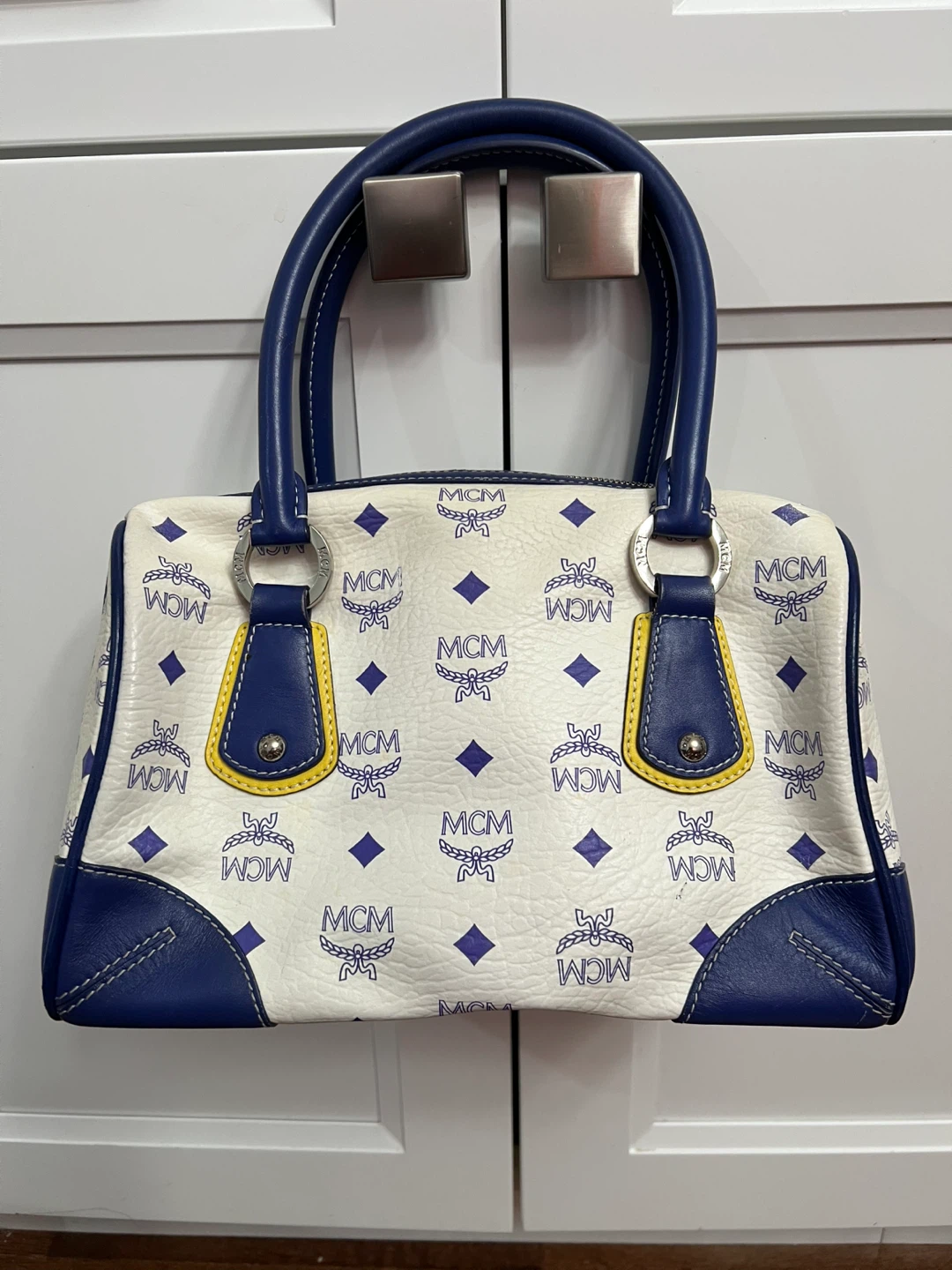 MCM Visetos Print Boston Bag - photo 2