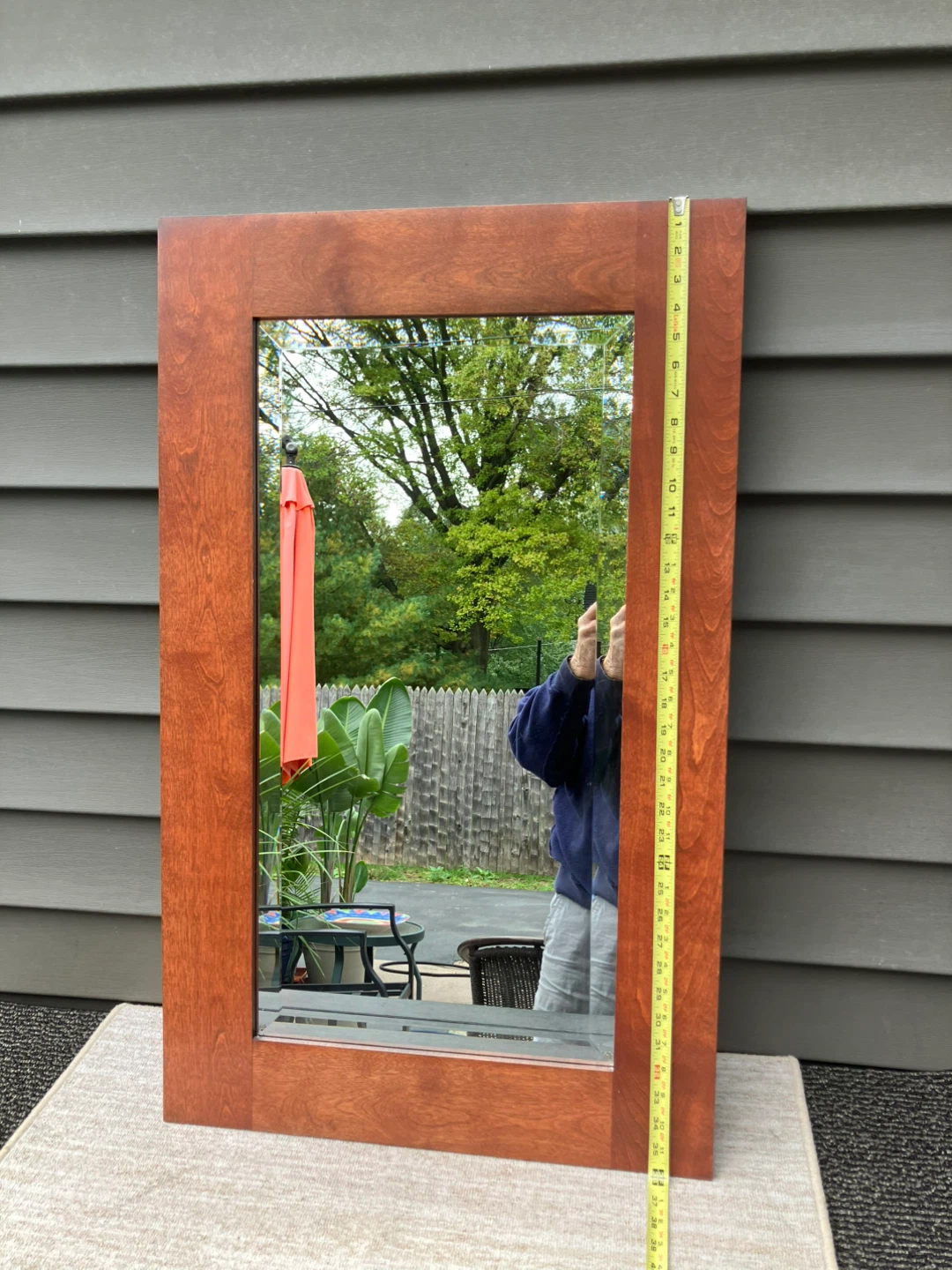 Wooden Wall Mirror - photo 3