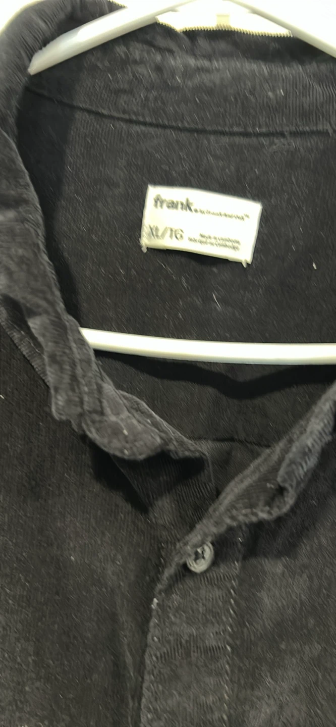 Frank and Oak black corduroy shirt - photo 2