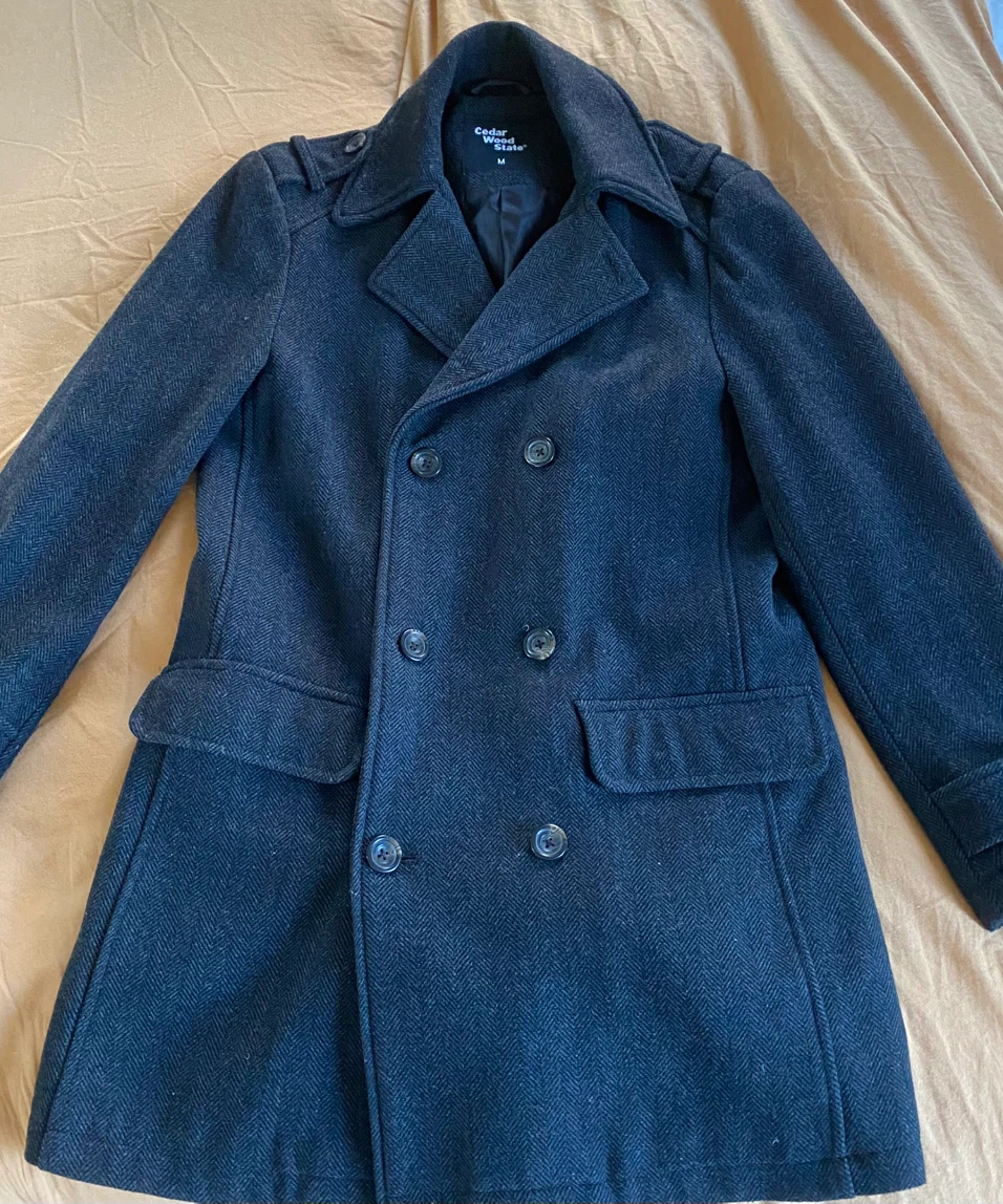 Cedar Wood State Double Breasted Coat