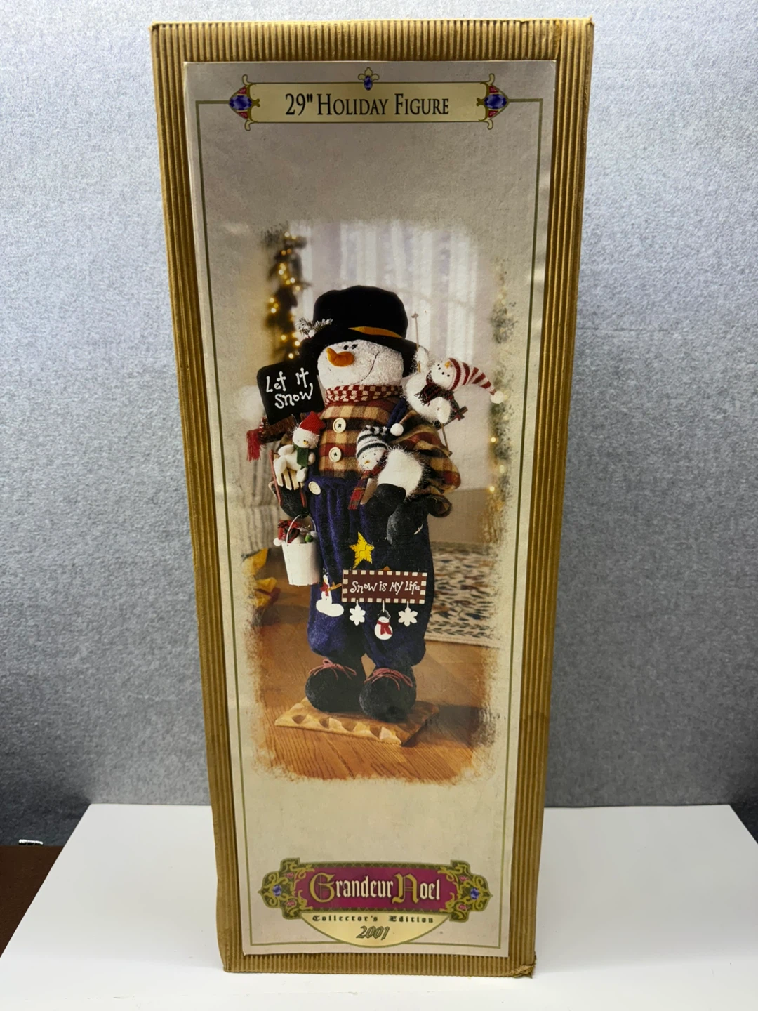 Grandeur Noel 2001 29" Holiday Snowman Figure