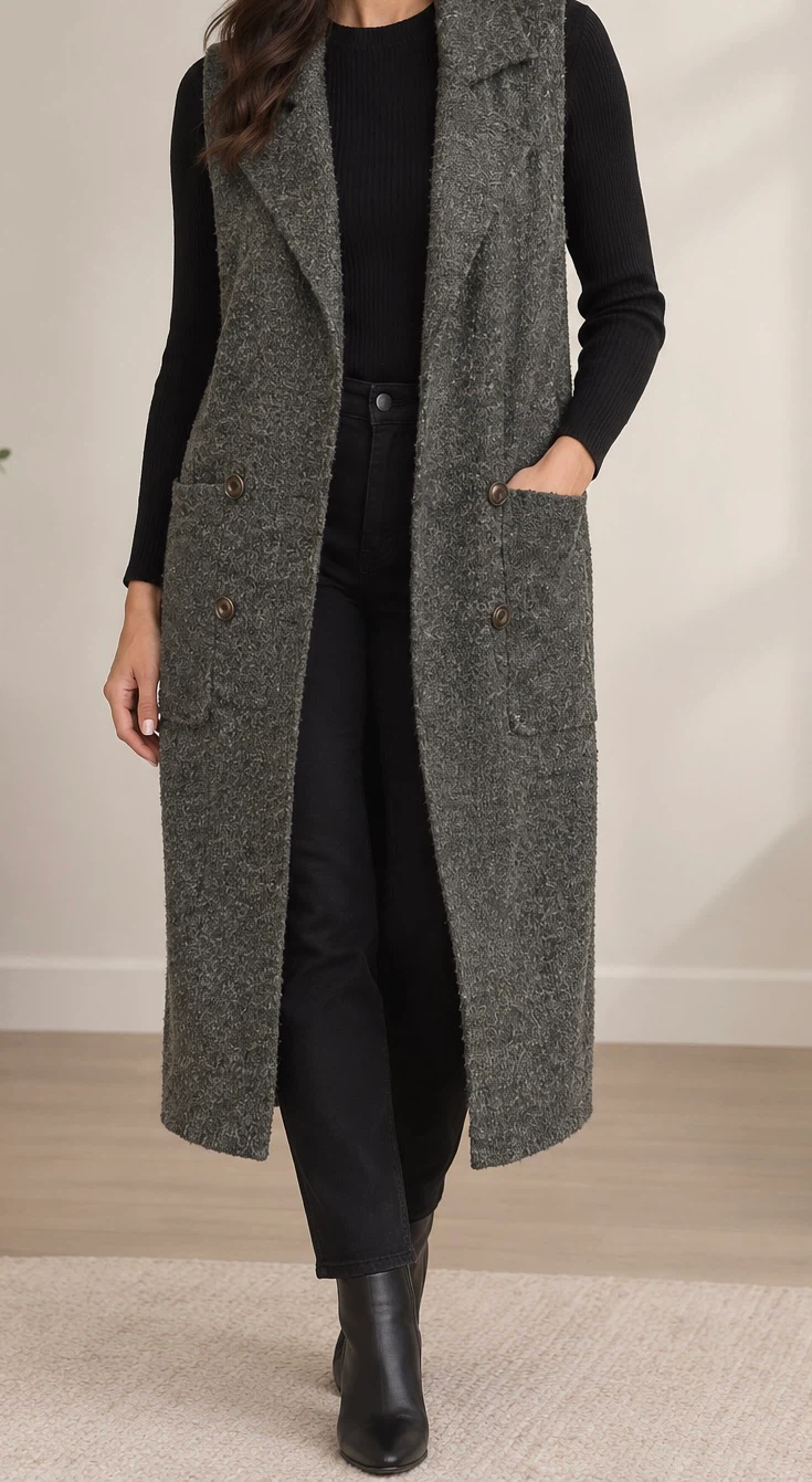 Chelsea Long Textured sweater